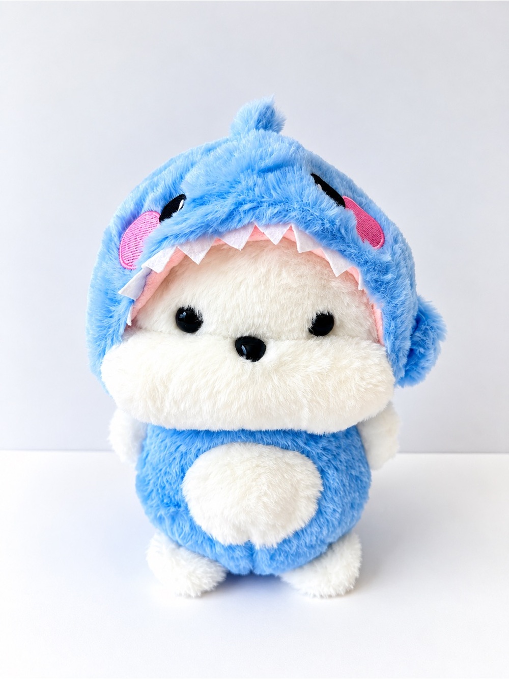 Sanrio Pochacco Blue Shark Costume Plush 8” Kawaii Stuffed Animal Dog